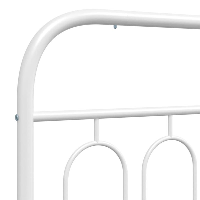 Casa si Gradina - Mobilier - Paturi si accesorii - Accesorii paturi - Tablie de pat metalica, alb, 193 cm - Infinity.ro