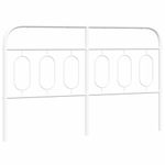 Casa si Gradina - Mobilier - Paturi si accesorii - Accesorii paturi - Tablie de pat metalica, alb, 137 cm - Infinity.ro