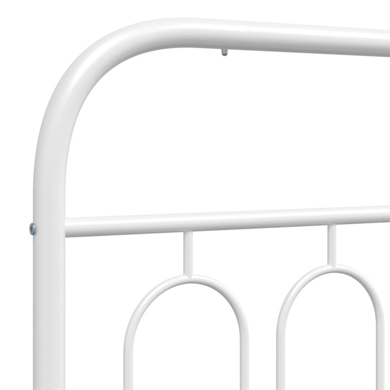 Casa si Gradina - Mobilier - Paturi si accesorii - Accesorii paturi - Tablie de pat metalica, alb, 137 cm - Infinity.ro