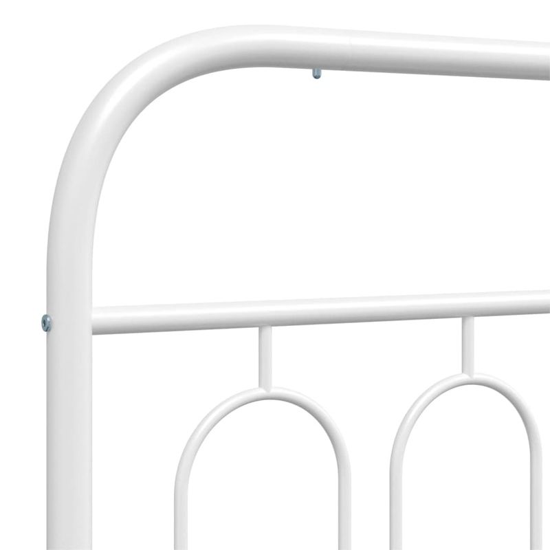 Casa si Gradina - Mobilier - Paturi si accesorii - Accesorii paturi - Tablie de pat metalica, alb, 137 cm - Infinity.ro