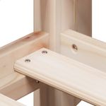 Casa si Gradina - Mobilier - Paturi si accesorii - Paturi - Pat etajat cu scara si acoperis, alb, 90x190 cm, lemn masiv pin - Infinity.ro