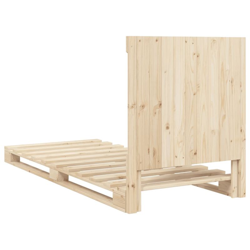 Casa si Gradina - Mobilier - Paturi si accesorii - Paturi - Cadru de pat cu tablie, 90x200 cm, lemn masiv de pin - Infinity.ro