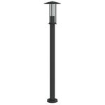 Casa si Gradina - Corpuri si surse de iluminat - Iluminat exterior - Felinare - Lampa exterioara de podea, negru, 100 cm, otel inoxidabil - Infinity.ro