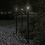 Casa si Gradina - Corpuri si surse de iluminat - Iluminat exterior - Felinare - Lampa exterioara de podea, negru, 100 cm, otel inoxidabil - Infinity.ro