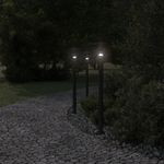 Casa si Gradina - Corpuri si surse de iluminat - Iluminat exterior - Felinare - Lampa exterioara de podea, negru, 100 cm, otel inoxidabil - Infinity.ro