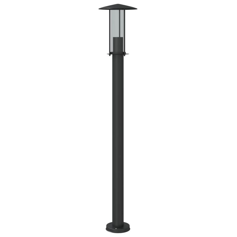 Casa si Gradina - Corpuri si surse de iluminat - Iluminat exterior - Felinare - Lampa exterioara de podea, negru, 100 cm, otel inoxidabil - Infinity.ro