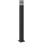 Casa si Gradina - Corpuri si surse de iluminat - Iluminat exterior - Felinare - Lampa de podea de exterior, negru, 110 cm, aluminiu - Infinity.ro