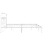 Casa si Gradina - Mobilier - Paturi si accesorii - Paturi - Cadru de pat metalic cu tablie, alb, 183x203 cm - Infinity.ro