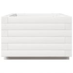 Casa si Gradina - Gradinarit si plante - Plante si ghivece - Ghivece si suporturi - Jardiniera de gradina, alb, 70x40x26,5 cm, lemn masiv de pin - Infinity.ro