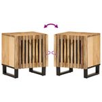 Casa si Gradina - Mobilier - Comode si corpuri - Noptiere - Noptiera, 40x33x46 cm, lemn masiv de mango brut - Infinity.ro