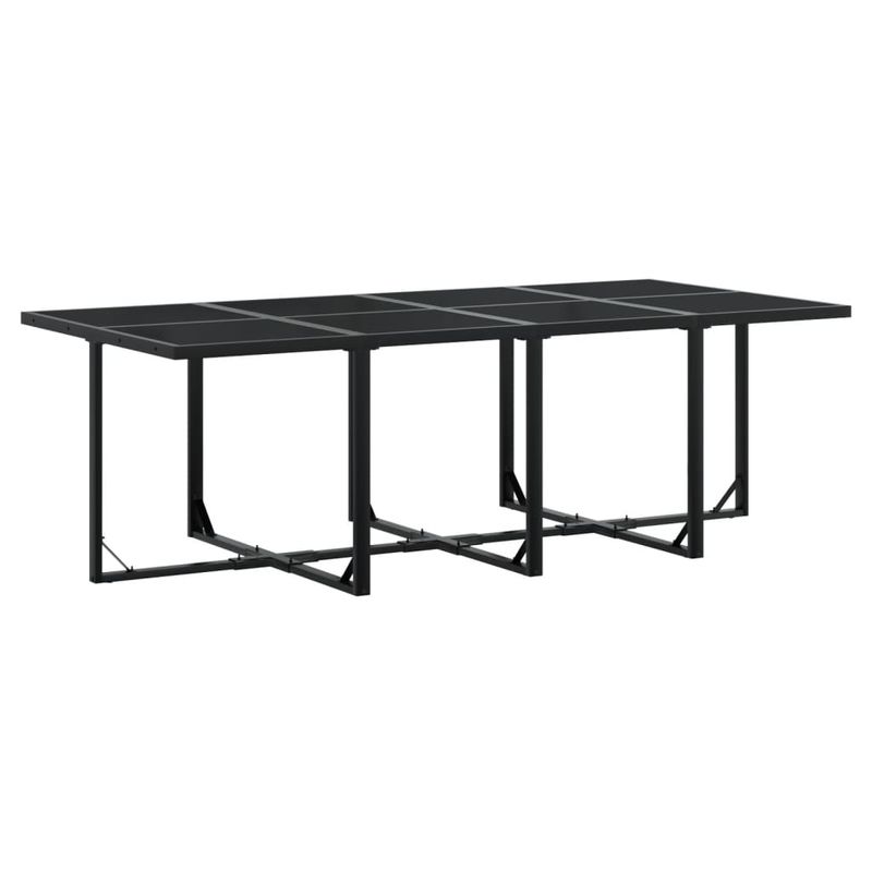 Casa si Gradina - Gradina si terasa - Mobilier exterior - Seturi mobila gradina - Set mobilier de gradina cu perne, 9 piese, negru, poliratan - Infinity.ro