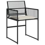 Casa si Gradina - Gradina si terasa - Mobilier exterior - Seturi mobila gradina - Set mobilier de gradina cu perne, 9 piese, negru, poliratan - Infinity.ro