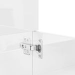 Casa si Gradina - Mobilier - Seturi de mobilier - Seturi baie - Set mobilier de baie, 3 piese, alb extralucios, lemn compozit - Infinity.ro