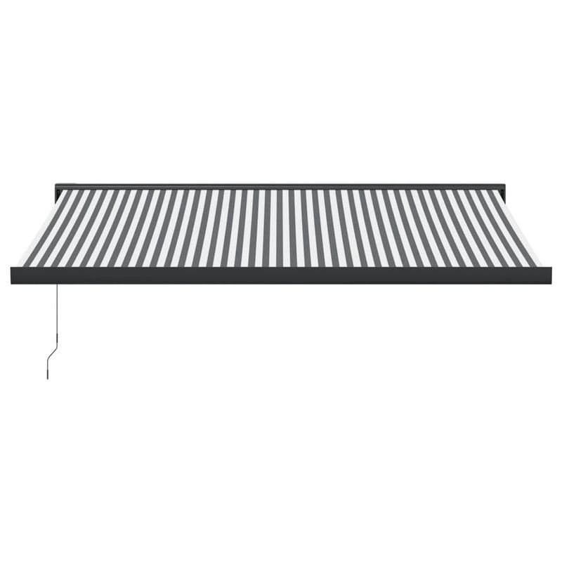 Casa si Gradina - Gradina si terasa - Umbrele si pavilioane - Umbrele - Copertina retractabila antracit/alb, 4,5x3 m, textil/aluminiu - Infinity.ro