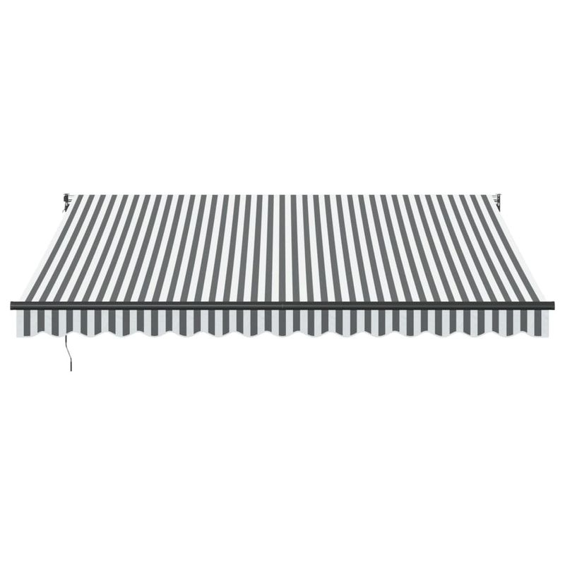 Casa si Gradina - Gradina si terasa - Umbrele si pavilioane - Pavilioane - Copertina retractabila antracit/alb, 4x3 m, textil/aluminiu - Infinity.ro