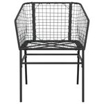 Casa si Gradina - Gradina si terasa - Mobilier exterior - Scaune si sezlonguri gradina - Scaune de gradina din poliratan, negru, 2 buc. - Infinity.ro