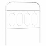 Casa si Gradina - Mobilier - Paturi si accesorii - Accesorii paturi - Tablie de pat metalica, alb, 80 cm - Infinity.ro