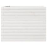 Casa si Gradina - Gradinarit si plante - Plante si ghivece - Ghivece si suporturi - Jardiniera de gradina, alb, 110x60x45,5 cm, lemn masiv de pin - Infinity.ro