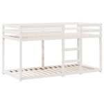 Casa si Gradina - Mobilier - Paturi si accesorii - Paturi - Pat supraetajat cu acoperis, alb, 90x200 cm, lemn masiv de pin - Infinity.ro