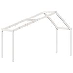 Casa si Gradina - Mobilier - Paturi si accesorii - Paturi - Pat supraetajat cu acoperis, alb, 90x200 cm, lemn masiv de pin - Infinity.ro