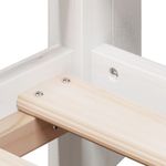 Casa si Gradina - Mobilier - Paturi si accesorii - Paturi - Pat supraetajat cu acoperis, alb, 90x200 cm, lemn masiv de pin - Infinity.ro