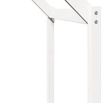 Casa si Gradina - Mobilier - Paturi si accesorii - Paturi - Pat supraetajat cu acoperis, alb, 90x200 cm, lemn masiv de pin - Infinity.ro