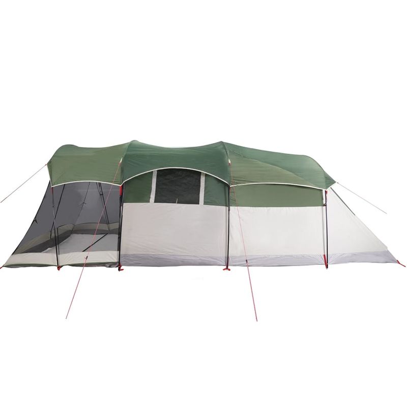 Sport si Outdoor - Camping - Corturi camping - Cort de familie tunel pentru 8 persoane, verde, impermeabil - Infinity.ro
