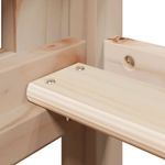 Casa si Gradina - Mobilier - Paturi si accesorii - Paturi - Pat etajat cu scara si acoperis, alb, 90x190 cm, lemn masiv pin - Infinity.ro