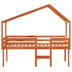 Casa si Gradina - Mobilier - Paturi si accesorii - Paturi - Pat inalt de dormitor, maro ceruit, 90x200cm, lemn masiv de pin - Infinity.ro