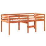 Casa si Gradina - Mobilier - Paturi si accesorii - Paturi - Pat inalt de dormitor, maro ceruit, 90x200cm, lemn masiv de pin - Infinity.ro