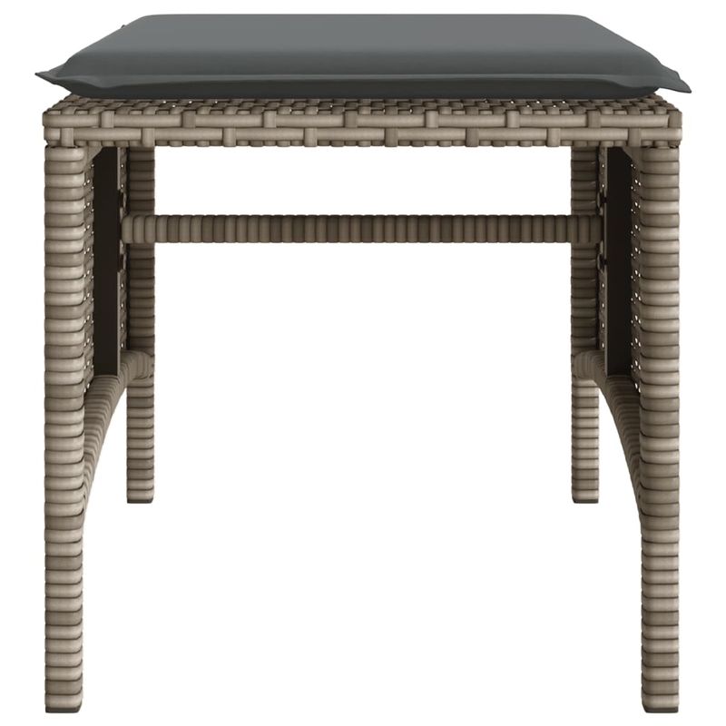 Casa si Gradina - Gradina si terasa - Mobilier exterior - Canapele si fotolii gradina - Canapea de gradina cu 2 locuri cu masa si scaune gri poliratan - Infinity.ro