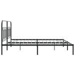 Casa si Gradina - Mobilier - Paturi si accesorii - Paturi - Cadru de pat metalic cu tablie, negru, 200x200 cm - Infinity.ro