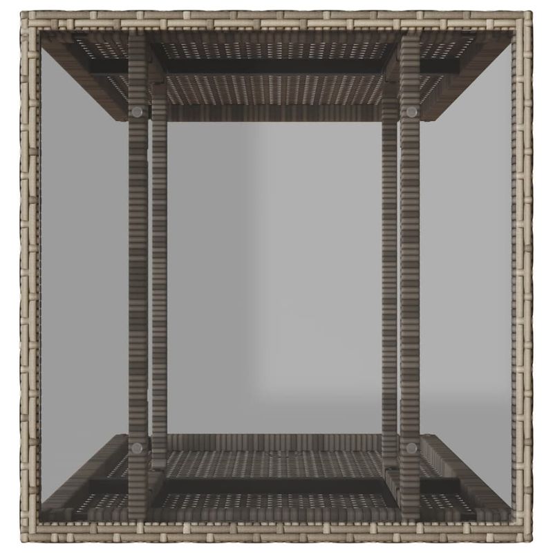 Casa si Gradina - Gradina si terasa - Mobilier exterior - Seturi mobila gradina - Set bistro de gradina cu perne, 3 piese, gri, poliratan - Infinity.ro