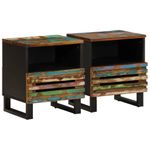 Casa si Gradina - Mobilier - Comode si corpuri - Noptiere - Noptiere, 2 buc., 40x33x46 cm, lemn masiv reciclat - Infinity.ro