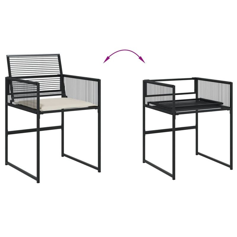 Casa si Gradina - Gradina si terasa - Mobilier exterior - Seturi mobila gradina - Set mobilier de gradina cu perne, 13 piese, negru, poliratan - Infinity.ro
