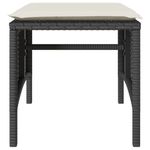 Casa si Gradina - Gradina si terasa - Mobilier exterior - Canapele si fotolii gradina - Canapea de gradina cu 2 locuri cu masa si scaune negru poliratan - Infinity.ro