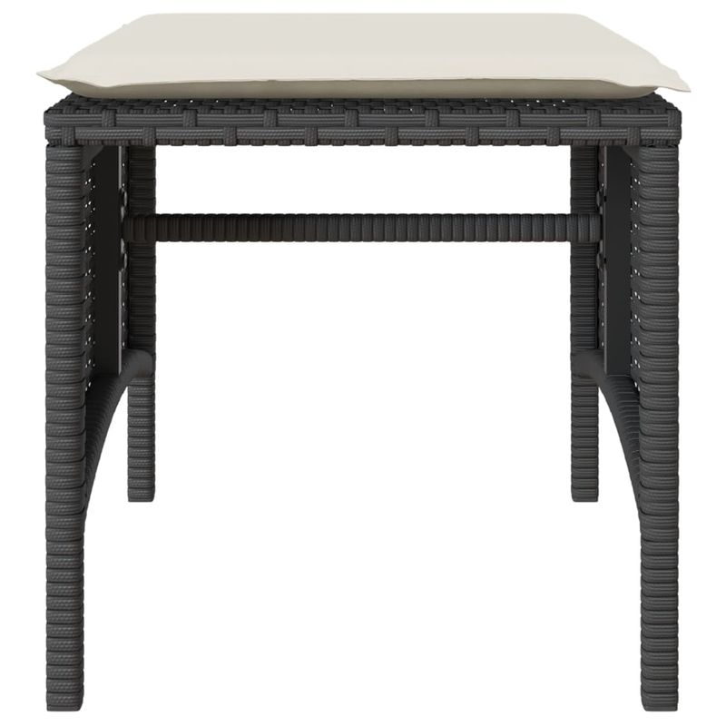 Casa si Gradina - Gradina si terasa - Mobilier exterior - Canapele si fotolii gradina - Canapea de gradina cu 2 locuri cu masa si scaune negru poliratan - Infinity.ro