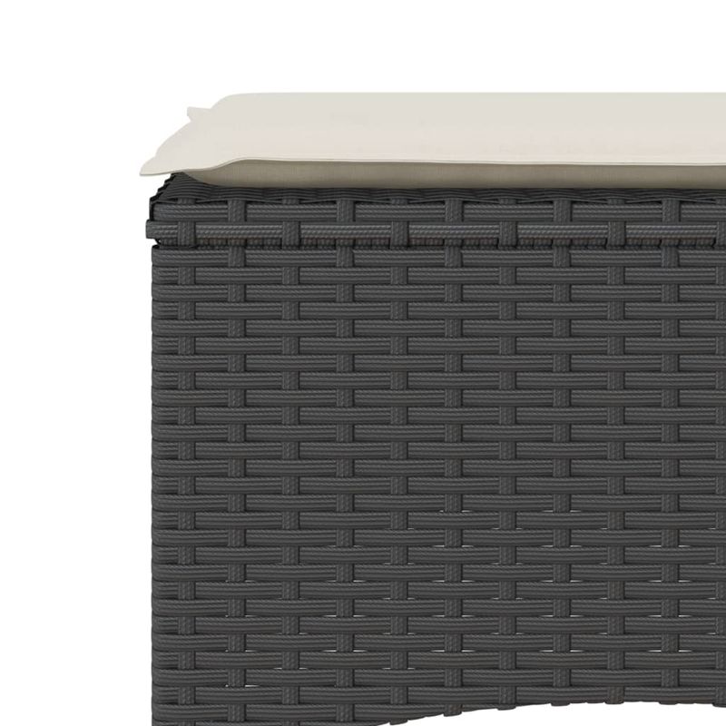 Casa si Gradina - Gradina si terasa - Mobilier exterior - Canapele si fotolii gradina - Canapea de gradina cu 2 locuri cu masa si scaune negru poliratan - Infinity.ro