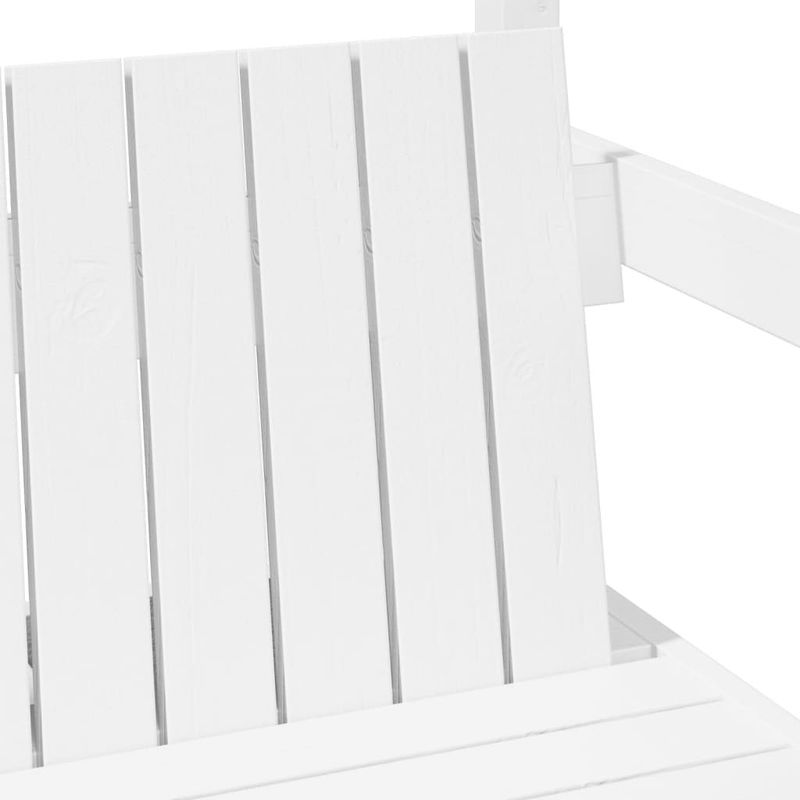 Casa si Gradina - Mobilier - Paturi si accesorii - Paturi - Set pat si banca cu acoperis, alb, 100x200 cm, lemn masiv pin - Infinity.ro