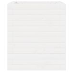 Casa si Gradina - Gradinarit si plante - Plante si ghivece - Ghivece si suporturi - Jardiniera de gradina, alb, 40x40x46 cm, lemn masiv de pin - Infinity.ro