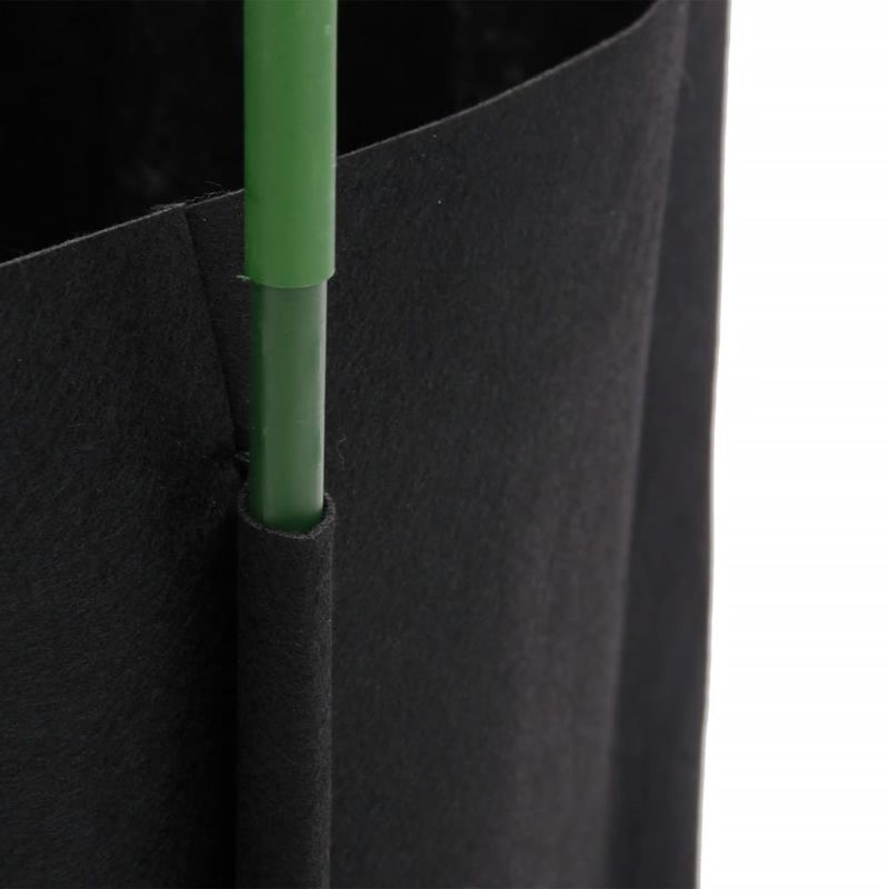 Casa si Gradina - Gradinarit si plante - Plante si ghivece - Ghivece si suporturi - Suport pentru rosii cu saci de plante 6 buc., 116 cm otel si PP - Infinity.ro