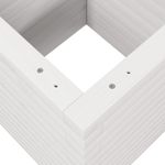 Casa si Gradina - Gradinarit si plante - Plante si ghivece - Ghivece si suporturi - Jardiniera de gradina, alb, 40x40x46 cm, lemn masiv de pin - Infinity.ro