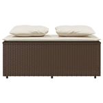 Casa si Gradina - Gradina si terasa - Mobilier exterior - Seturi mobila gradina - Set mobilier de gradina cu perne, 3 piese, maro, poliratan - Infinity.ro