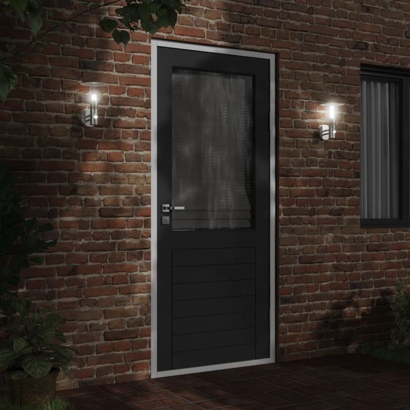 Casa si Gradina - Corpuri si surse de iluminat - Iluminat exterior - Felinare - Lampa de perete exterior cu senzor, argintiu, otel inoxidabil - Infinity.ro