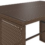 Casa si Gradina - Gradina si terasa - Mobilier exterior - Seturi mobila gradina - Set mobilier de gradina cu perne, 3 piese, maro, poliratan - Infinity.ro