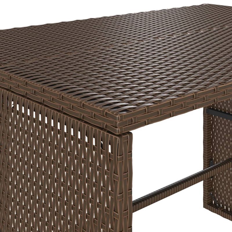 Casa si Gradina - Gradina si terasa - Mobilier exterior - Seturi mobila gradina - Set mobilier de gradina cu perne, 3 piese, maro, poliratan - Infinity.ro