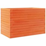 Casa si Gradina - Gradinarit si plante - Plante si ghivece - Ghivece si suporturi - Jardiniera gradina, maro ceruit, 70x40x45,5 cm, lemn masiv pin - Infinity.ro