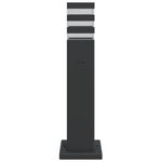 Casa si Gradina - Corpuri si surse de iluminat - Iluminat exterior - Felinare - Lampa de podea de exterior cu priza, negru, 50 cm, aluminiu - Infinity.ro