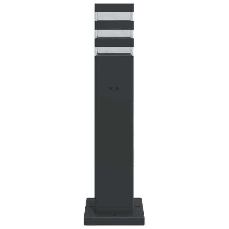 Casa si Gradina - Corpuri si surse de iluminat - Iluminat exterior - Felinare - Lampa de podea de exterior cu priza, negru, 50 cm, aluminiu - Infinity.ro