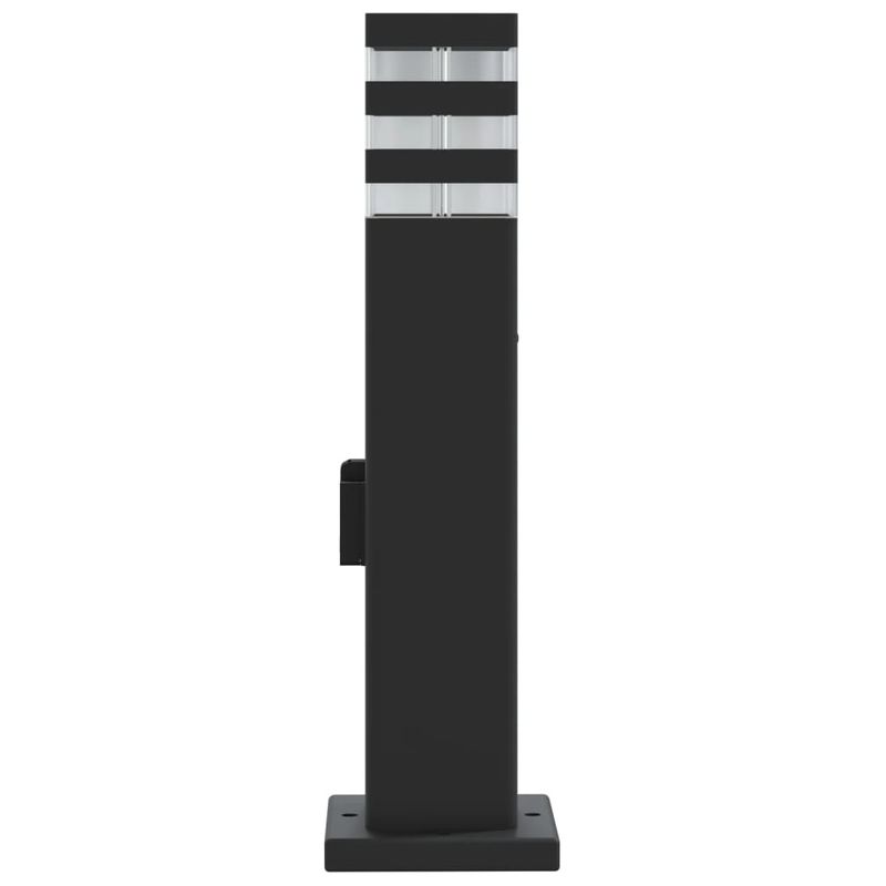 Casa si Gradina - Corpuri si surse de iluminat - Iluminat exterior - Felinare - Lampa de podea de exterior cu priza, negru, 50 cm, aluminiu - Infinity.ro